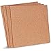Juvale 4-Pack Natural Cork Tile Boards - 12 x 12 Inch Frameless Mini Wall Bulletin Boards