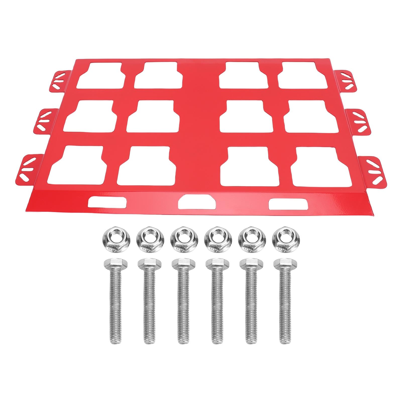 Generic Generic Caja de Herramientas para Montaje en Pared, Placa de Montaje, Base Metálica Robusta para Paquete, Organiza Herramientas de Forma Segura en el Espacio de Trabajo (rojo) (rojo)