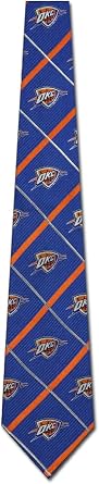 Thunder Ties Silver Oklahoma City Neckties by Eagles Wings