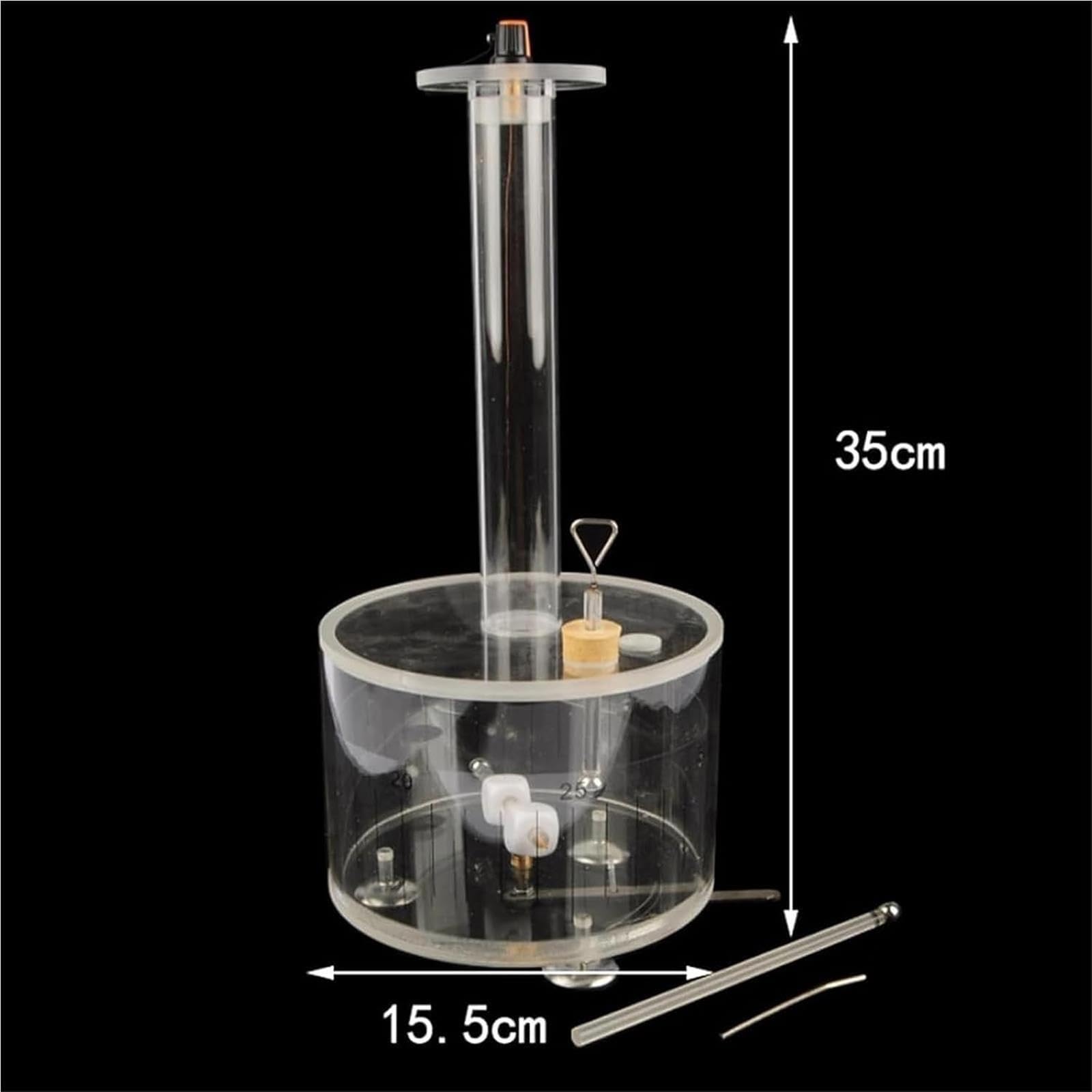 Dimostratore trasparente dell'equilibrio di torsione della legge di Coulomb
