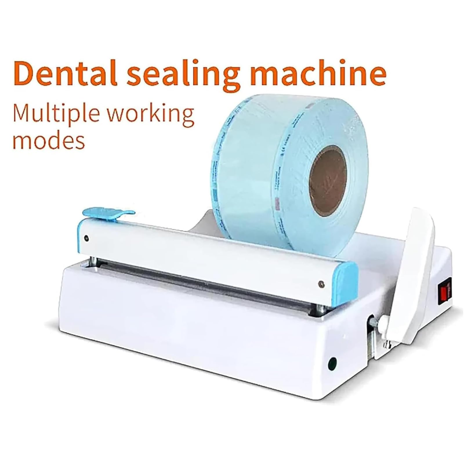 MObyat Machine De Scellage Dentaire, Machine De Scellage De Sacs Thermiques Continus, Largeur D'indentation 10 Mm/Largeur Scellage 300 Mm/température Réglable 300 ℃, pour Clinique, Hôpital