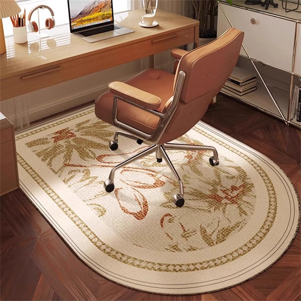 Coussins de chaise de jeu et tapis de sol Mirror Flower pour planchers bois