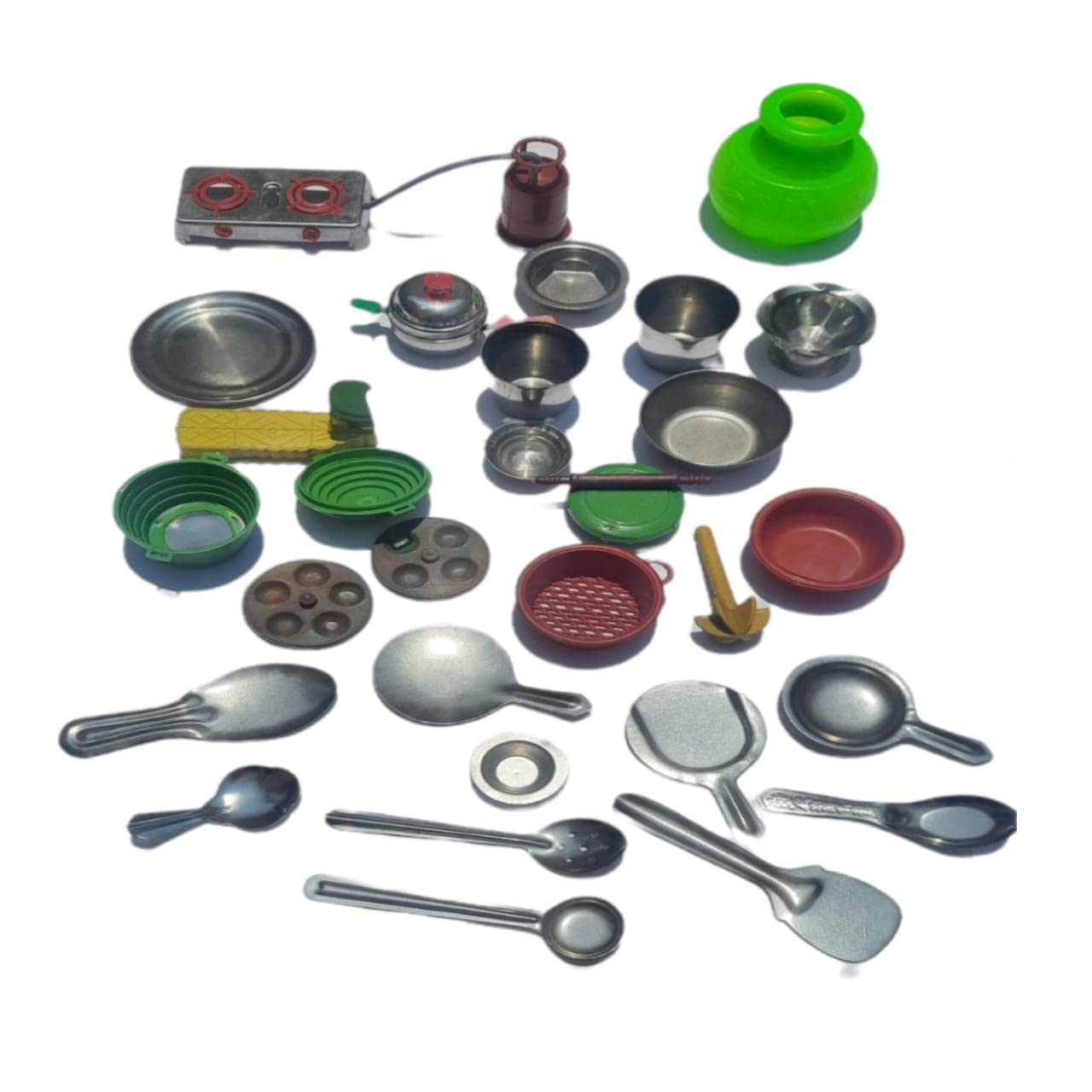 Miniature Kitchen Set, Mini Kitchen Set, Kitchen Set for Kids, Real Cooking Kit for Play, Steel Kitchen Set for Girls, Choppu Jaman, Miniature Cooking Set (B0BFJFGB9P) Amazon Price History, Amazon Price Tracker