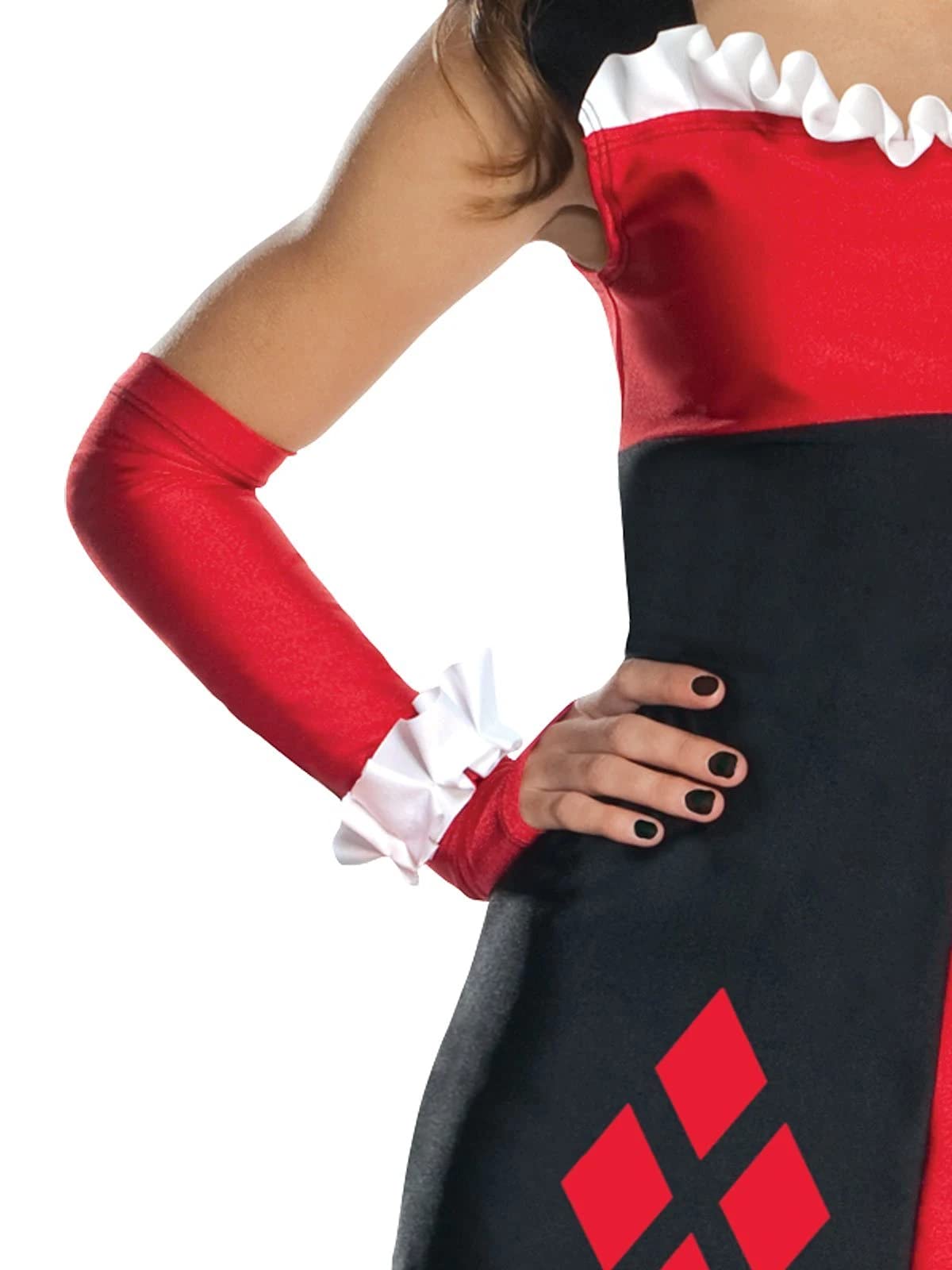 Harley Quinn Costume Rubies DC Harley Quinn Girl's Costume With Tutu Dress - Medium, Includes Headpiece & Arm Warmers Girls Dress Up Costume With Accessories Harley Quinn Costume Rubies DC Harley Quinn Girl's Costume With Tutu Dress - Medium, Includes Headpiece & Arm Warmers Girls Dress Up Costume With Accessories