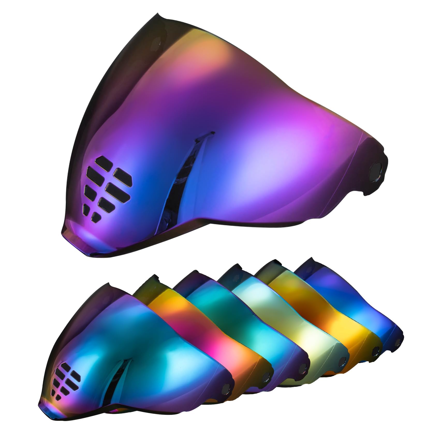 PSLER IC-06 visor- Icon Airflite Face Shield Motorcycle Helmet Visor Accessories Replacement for Icon Airflite IC-06,Deep Purple : Automotive
