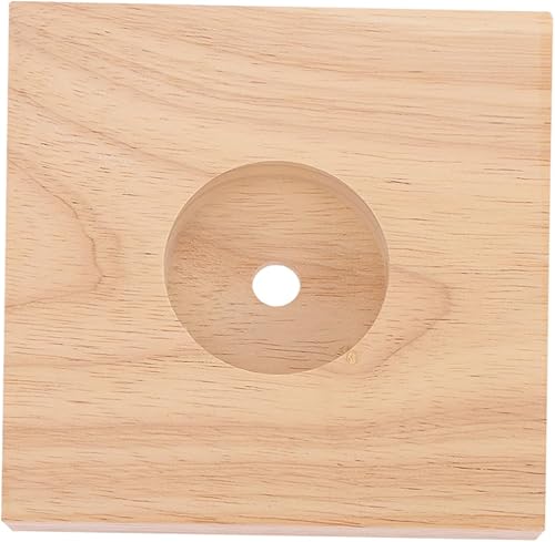 Hemobllo 2 unids Soporte de lámpara de madera Accesorios Led Cristales Lámpara de mesa Base de madera Lámpara de mesa Base de lámpara de noche de