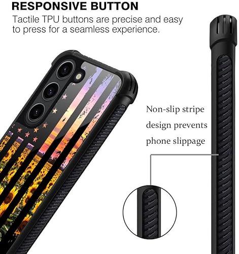 Miniatura 54 de Funda para Samsung Galaxy S23 Plus, protección de grado militar, esquinas a prueba de golpes, funda antiarañazos para Samsung Galaxy S23 Plus, flor