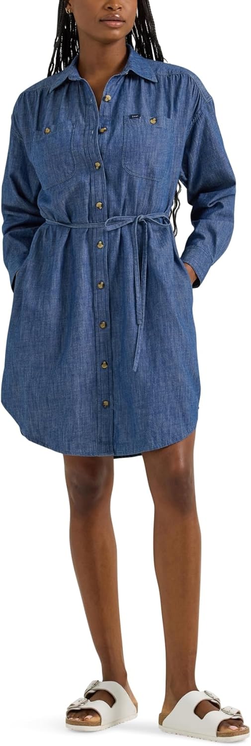 Lee Womens Legendary Shirred Frontier Dress