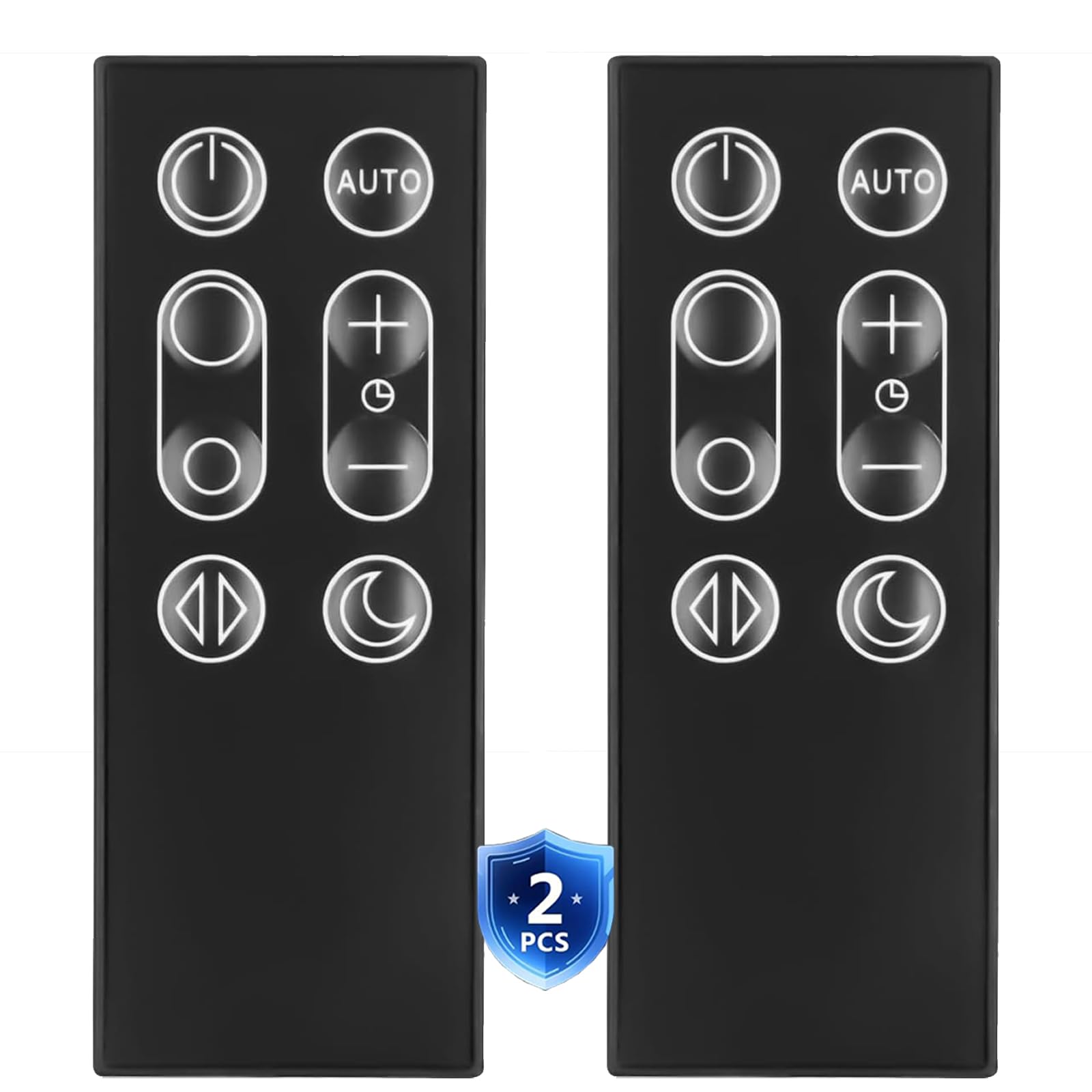 [Pack of 2] Replacement Fan Remote fit Dyson Fan DP01 DP03 TP02 TP03, Black