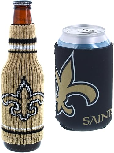 Miniatura 123 de Soporte aislante para latas y botellas de fútbol, hielera Huggie (escudo verde de Nueva York/logotipo (Jets)