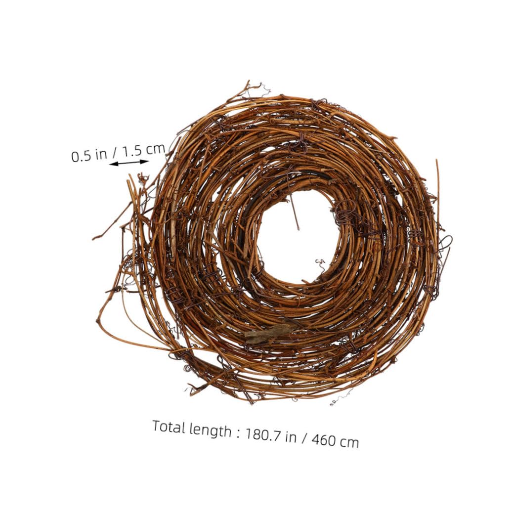 ULTECHNOVO 5stücke Handgeflochtene Rattankränze für DIY-bastelprojekte Naturmaterial Zweige zum Dekorieren von Haustür Fenster Kamin Wände Tischdekoration für Hochzeiten Weihnachten