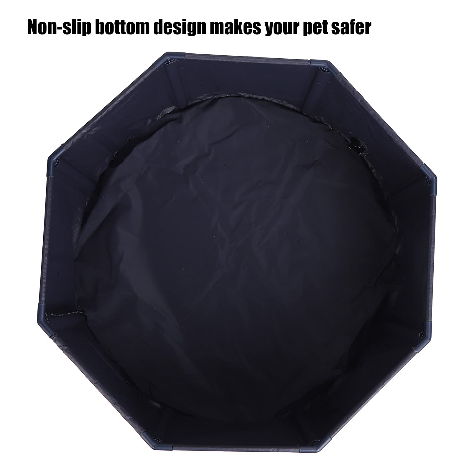 Faltbarer Hundepool, Langlebige PVC-Badewanne für Hunde, Katzen, Auslaufsicherer Tragbarer Pool für den Innen- und Außenbereich (XL30/160cm)