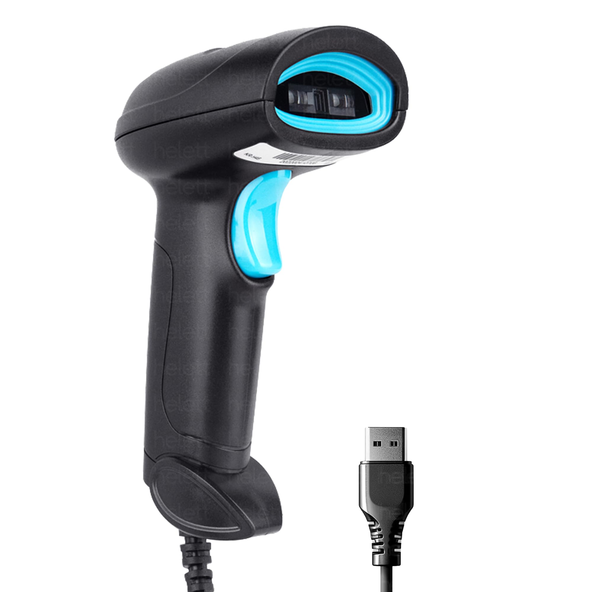 Helett® HT410 Lite Barcode Scanner Wired USB Handheld 1D Laser Scanner | Plug & Play | Fast Scanning | Retail POS, Warehouse, Billing | Windows Mac Linux | 1 Year Warranty (Black)-image-41
