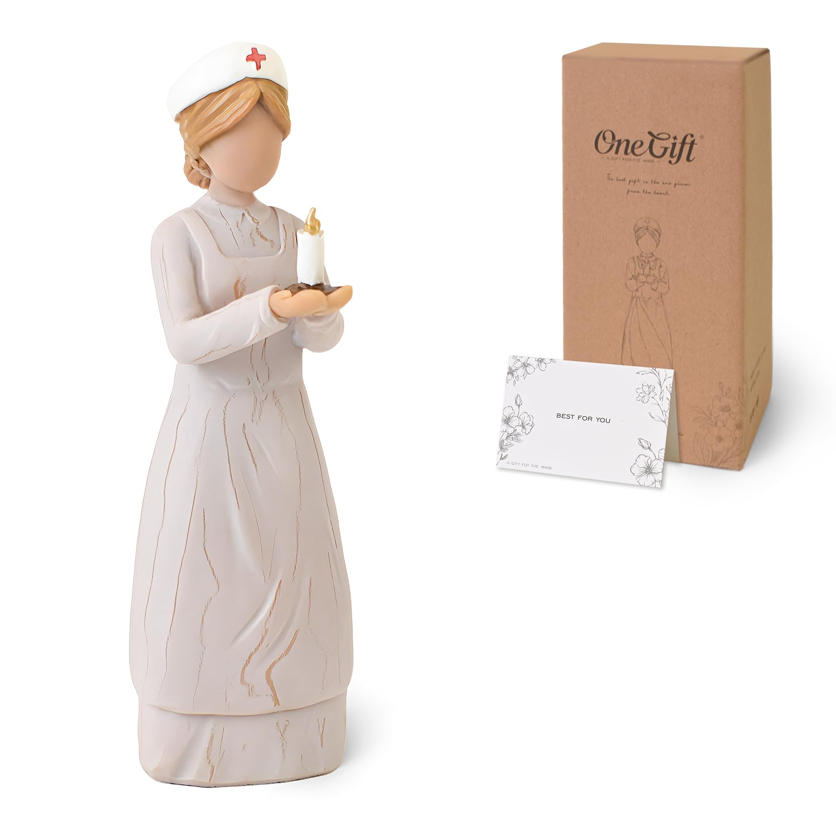 Cadeau infirmière diplômée : figurine en résine peinte à la main Lnrkai pour départ en retraite