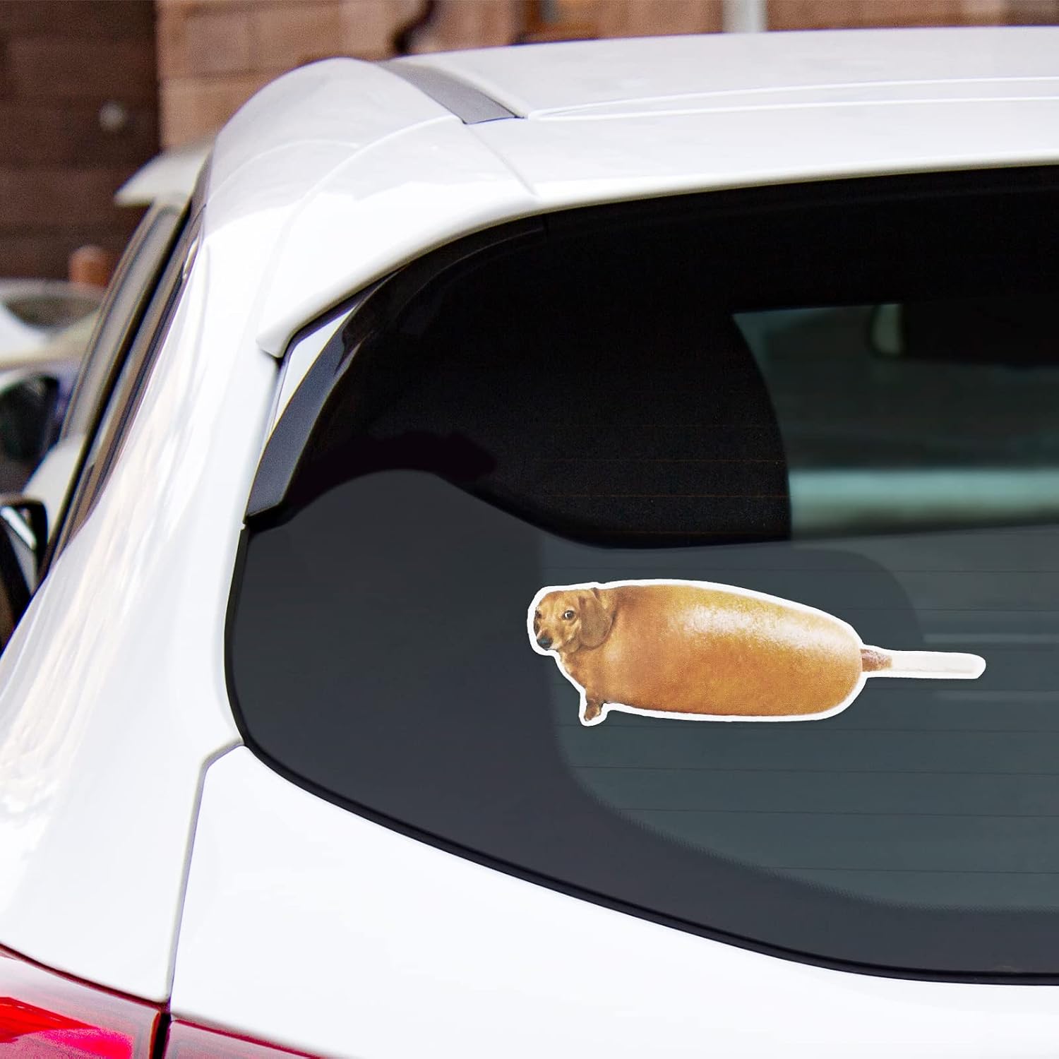 Tallew 6 Pcs Corn Dog Stickers, Funny Vinyl Bumper Decals for Cars, 6 Inch image 5