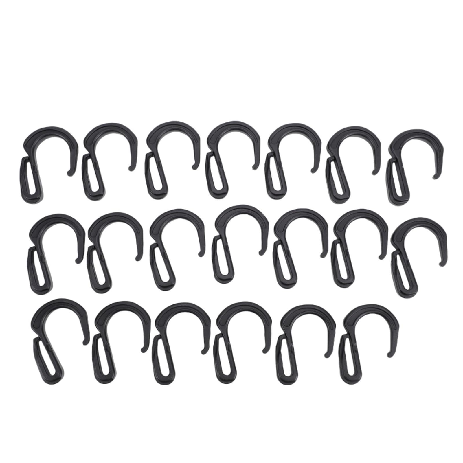 Tsophreniq Of 20 Tough Hooks for Car Elastic Cord Perfect for Organizing Household and Vehicle Items Car Net Hooks