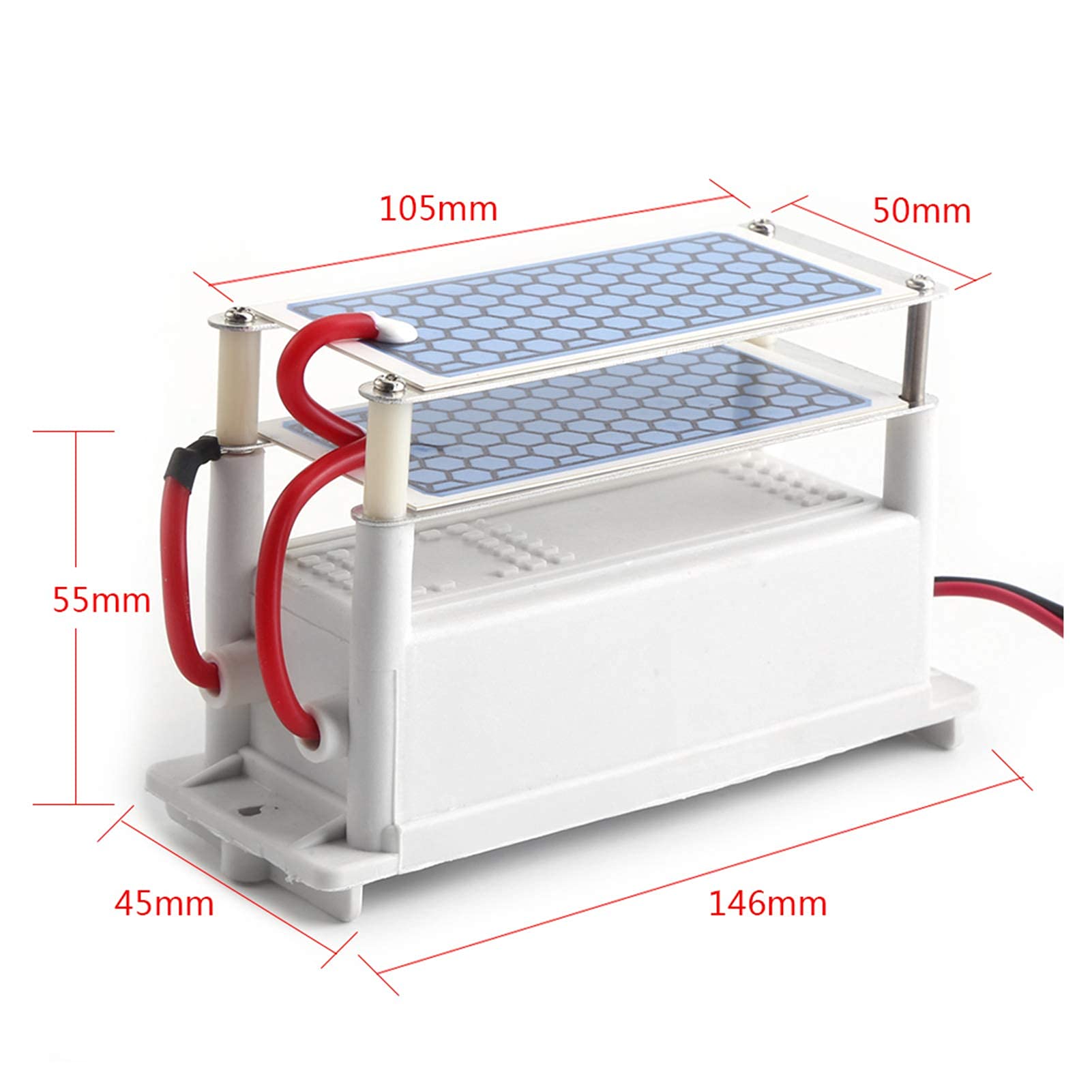 DC 12V Purificatori D'aria, Ozonizzatore Piastre di Ceramica Dell'Ozono Della Macchina Dell'Ozono dell'Automobile del Purificatore Generatore 10g / H