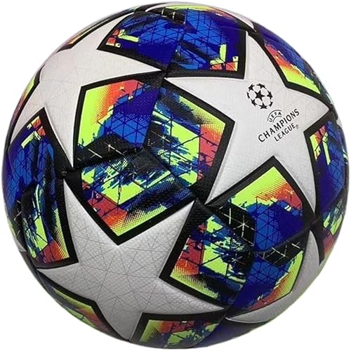 Miniatura 22 de Balón de fútbol de la liga Dorhob tamaño 5 y tamaño 4, balón de partido enlazado térmicamente con costuras sin costuras - Cuero PU profesional de