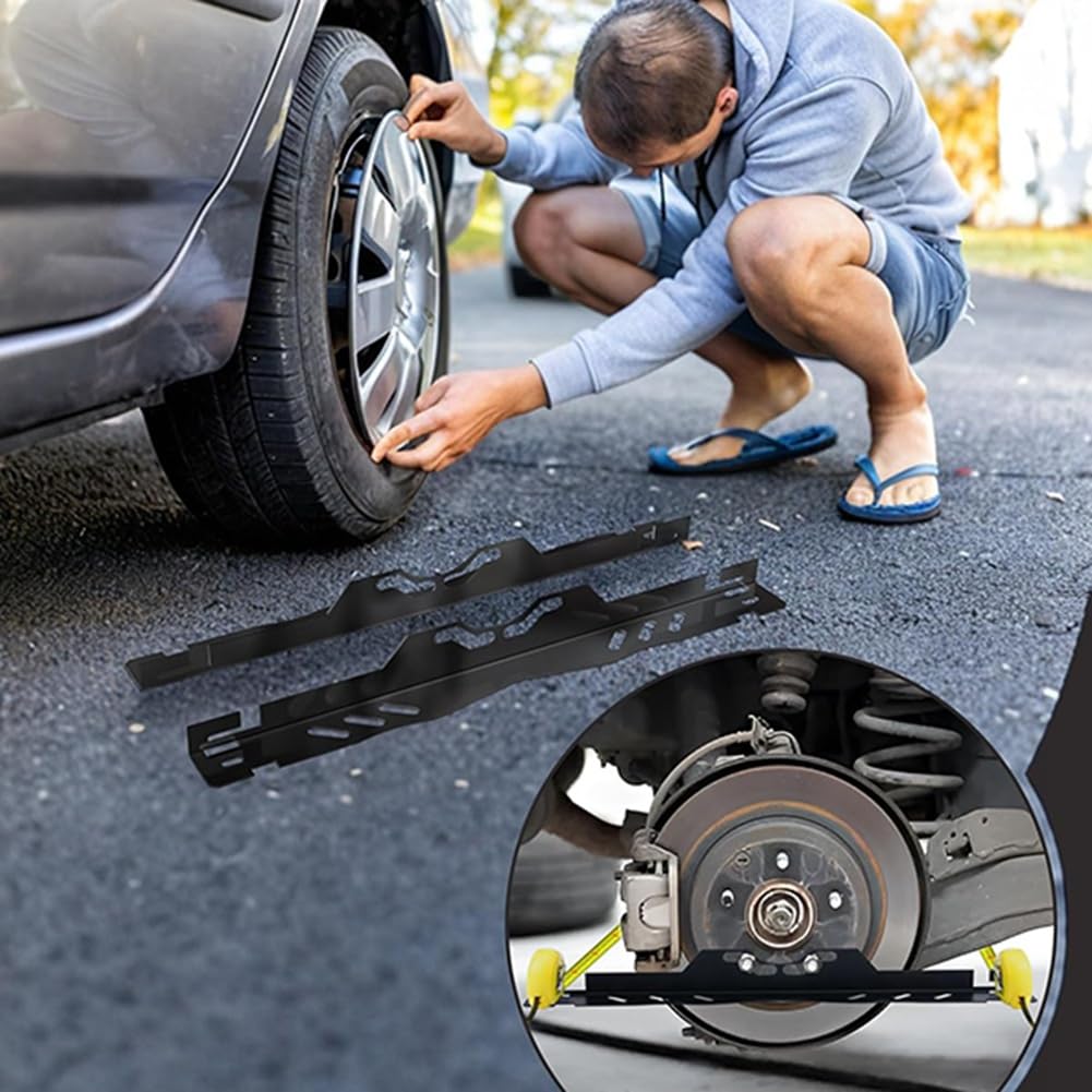 Kit de Alineación de Ruedas (2 Piezas), Placas de Alineación de Convergencia Resistentes con Cintas Métricas, Herramienta de Alineación Delantera de Coche.