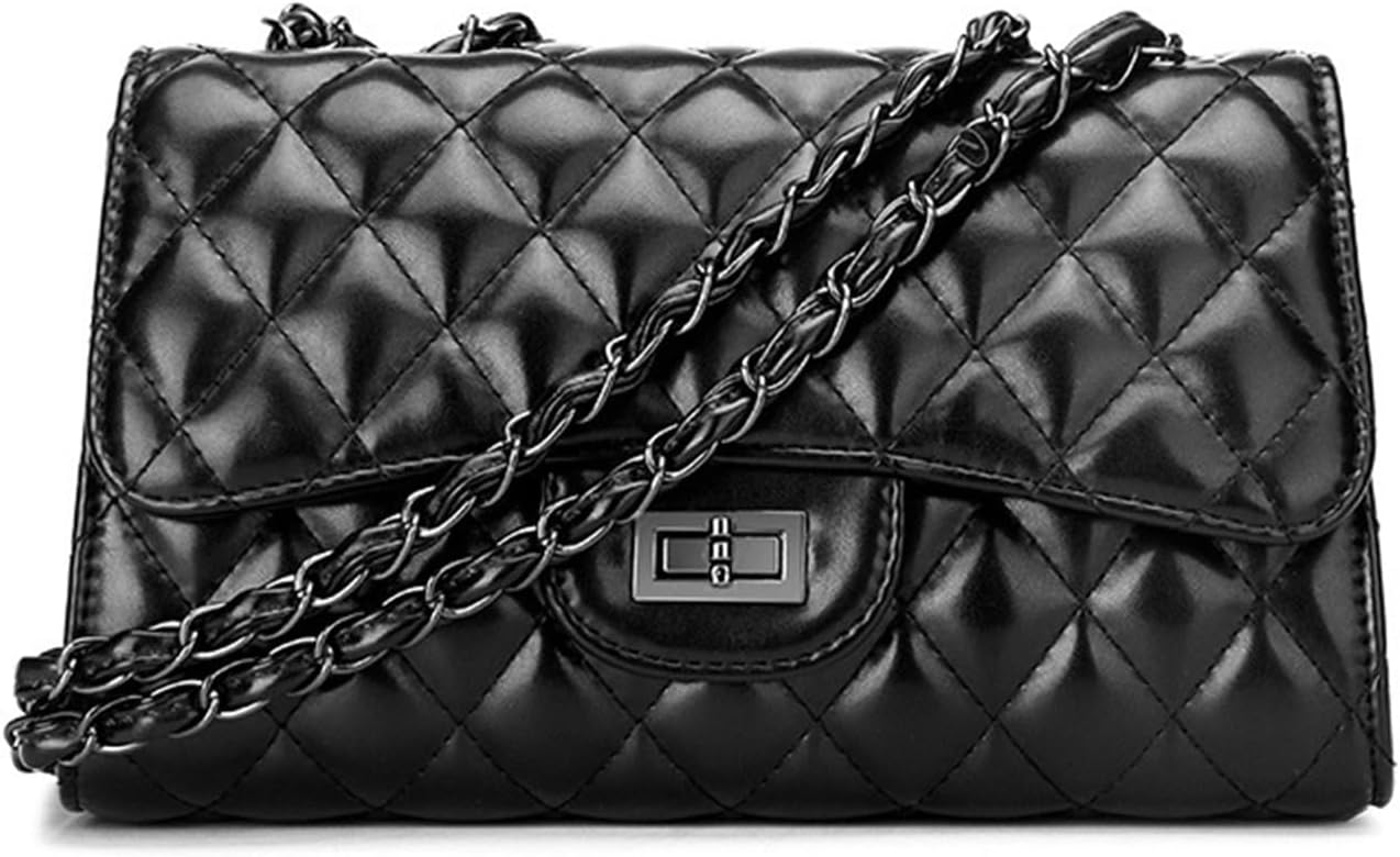 ラティス チェーン ショルダー クロスボディ スモール スクエアバッグ, 1色, One Size