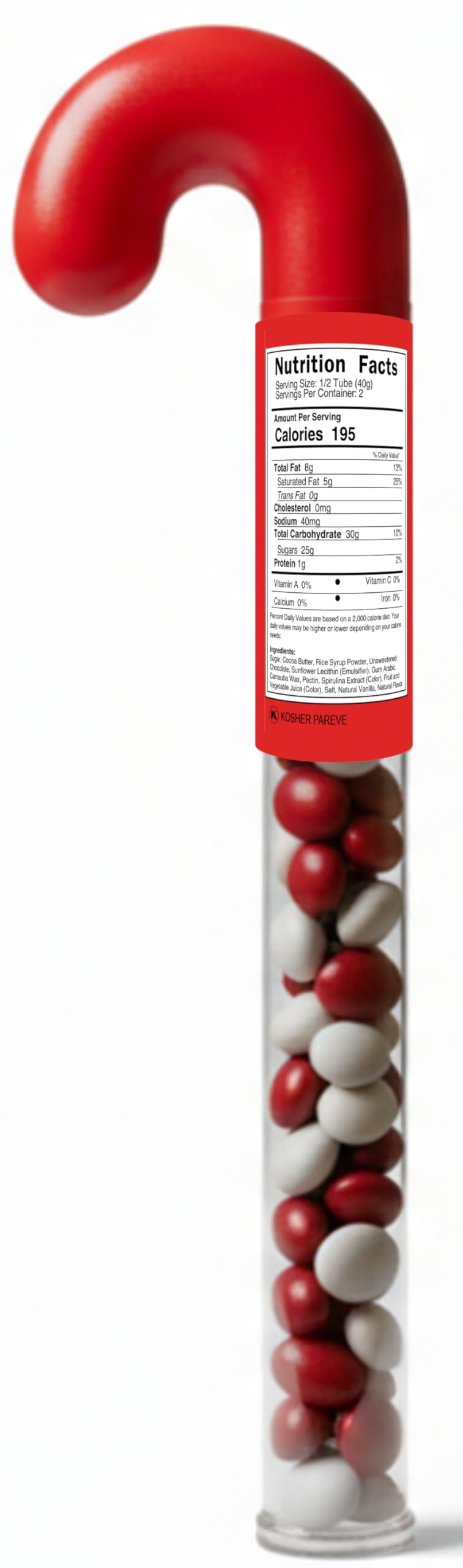 Amazon.com : Choco NoNo's Candy Cane Tube 2-Pack – Christmas