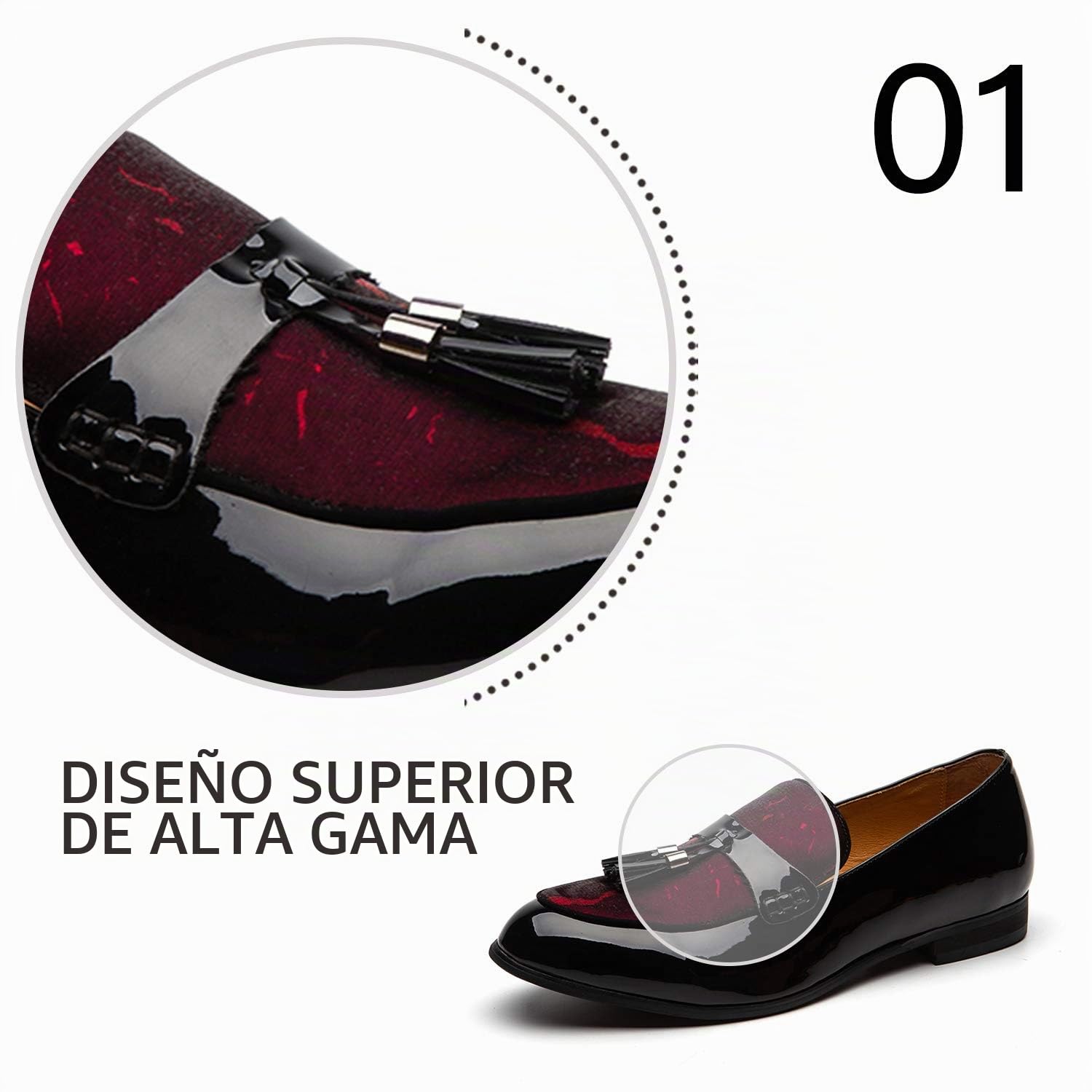 JITAI Mocasines De Moda para Hombre Zapatos Casuales Y Mocasines De Fiesta Zapatos Castellanos