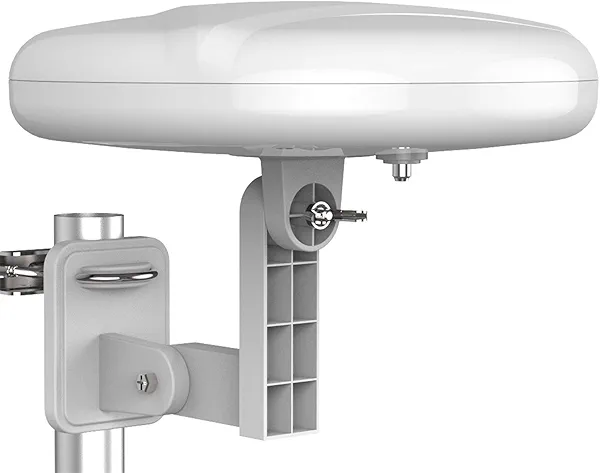1byone Outdoor TV Antenna 360° Omni-Directional Extended Range Reception Enhance VHF&UHF 4K Ready HDTV Antenna with Added Stability for Outdoor/Attic/RV Use - 39ft RG6 Coax Cable