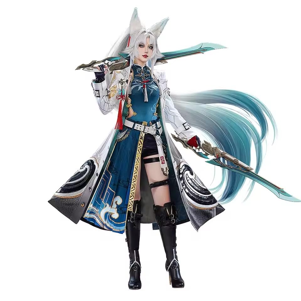 KIRA KIRA Feixiao Cosplay Costume Doki-SR Full Set Game Honkai: Star Rail Fei Xiao Cosplay Costume Halloween Outfits