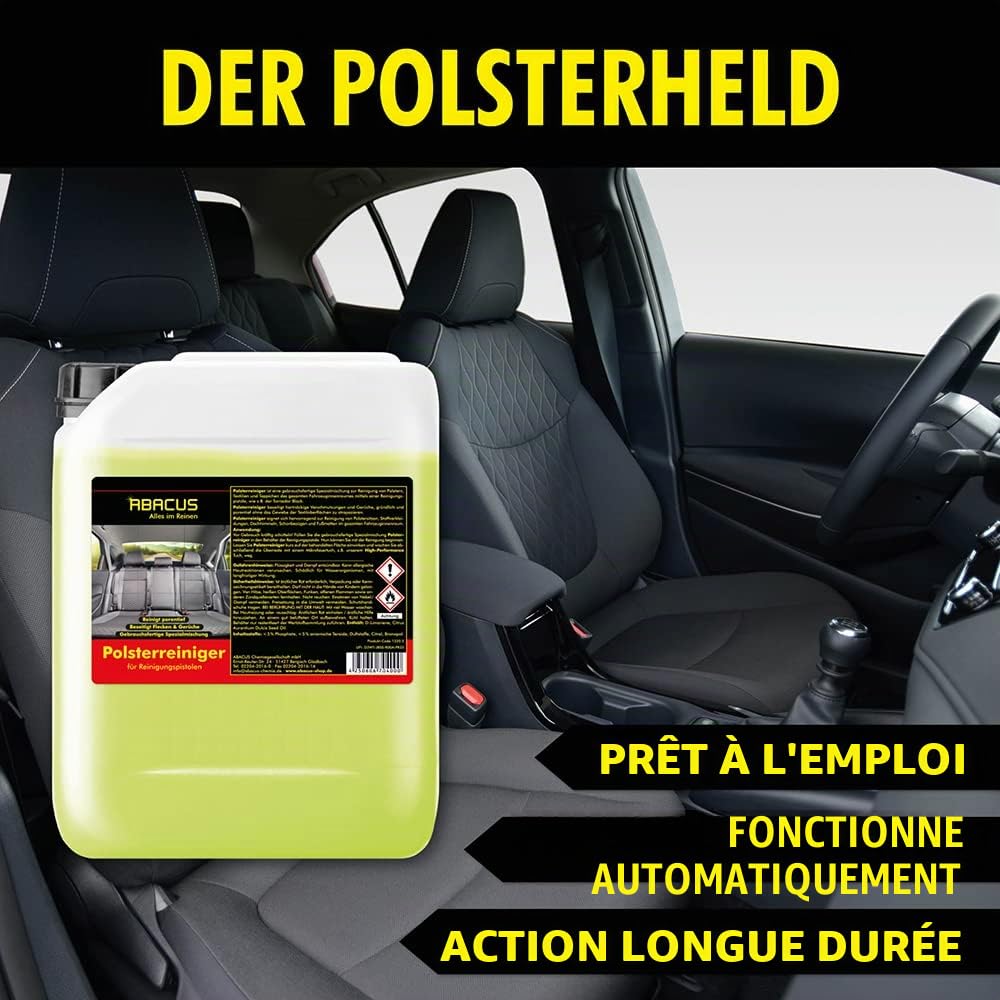 Kit de nettoyage ABACUS Tornador - 1x 5 litres ALCATO + 1x 5 litres KULETO + 1x 5 litres POTETO - nettoyant prêt à l'emploi pour pistolets de nettoyage (7361)