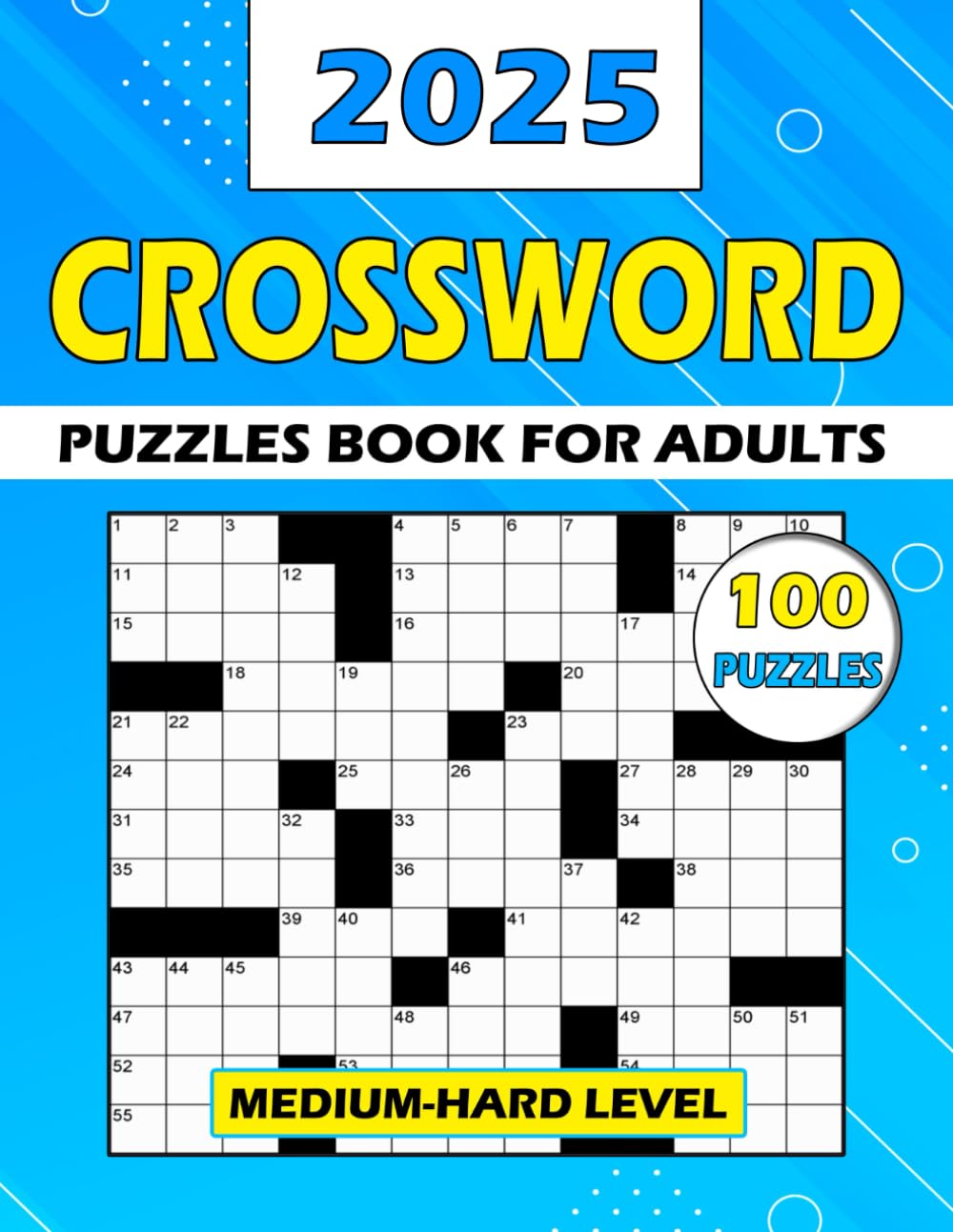 20242025 Medium to Hard Crossword Puzzles Book for Adults Perfect for