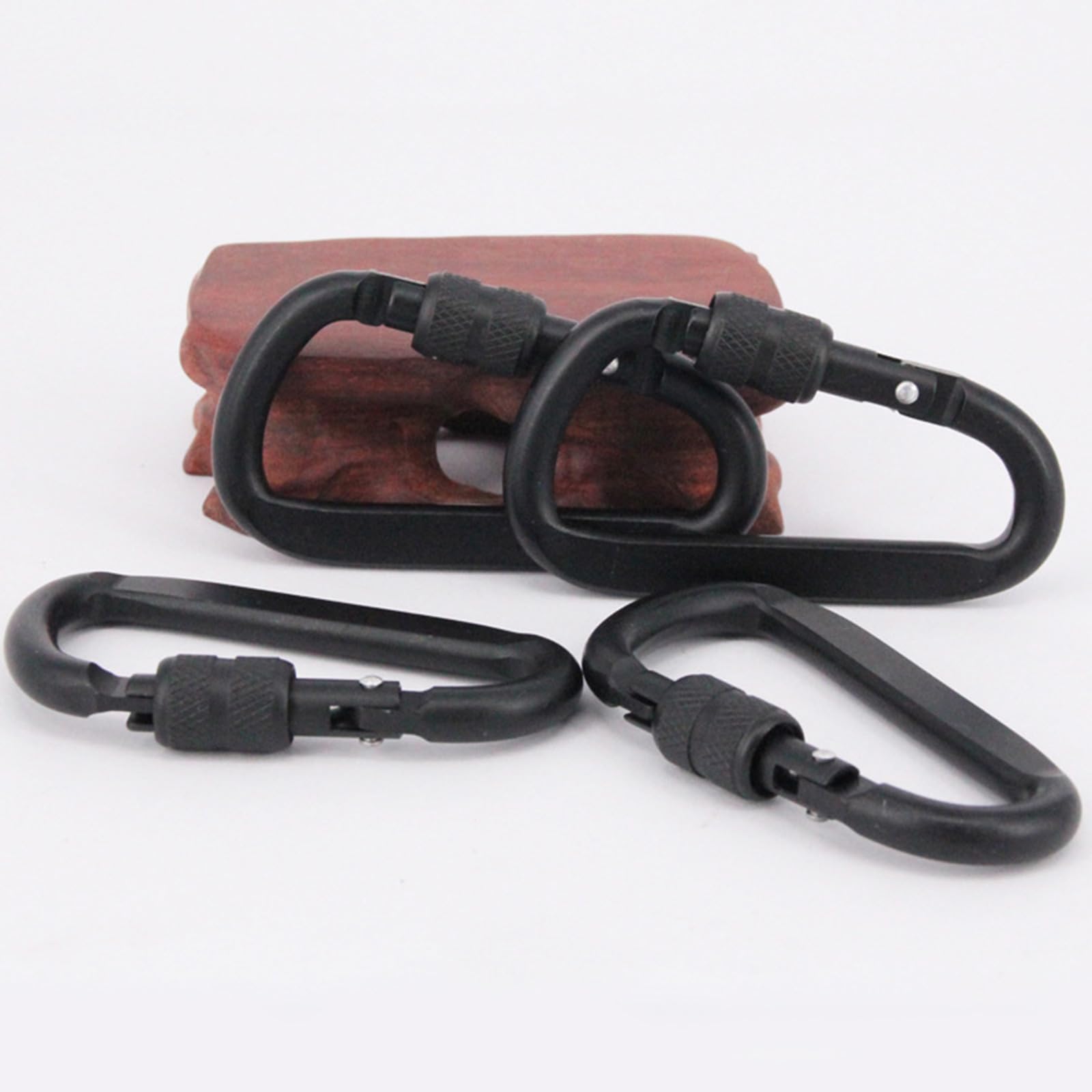 Karabiner Klettern 28KN - Sicherheitskarabiner Aus Aluminiumlegierung Mit Schraubsicherung Für Outdoor