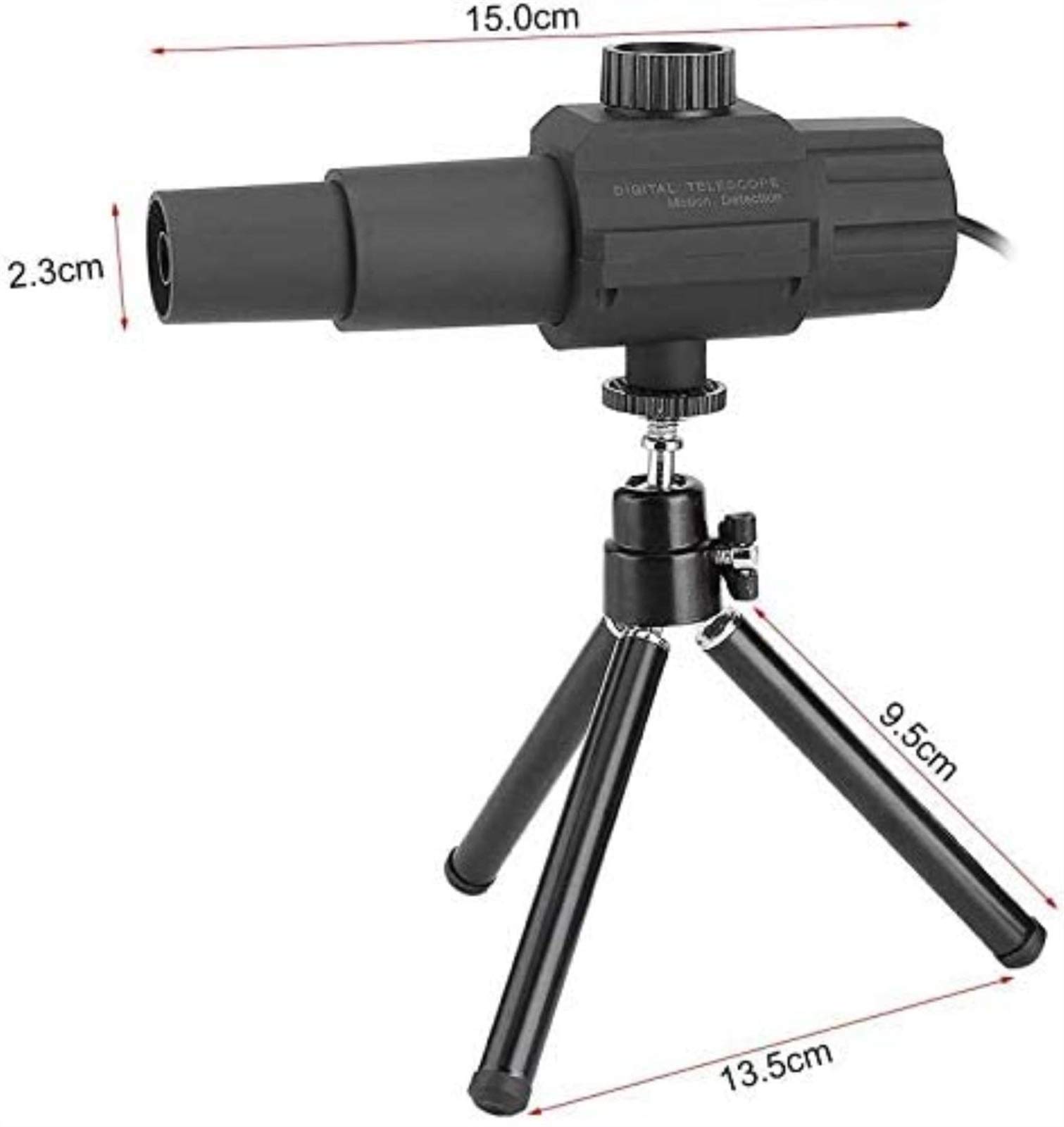 LYGXWJFC Monokulare für Erwachsene, Hochleistungs-Kamerateleskop, 2 Megapixel, 70-Fach Zoomobjektiv, intelligente Bewegungserkennung, USB-Digitalteleskop mit Stativ für