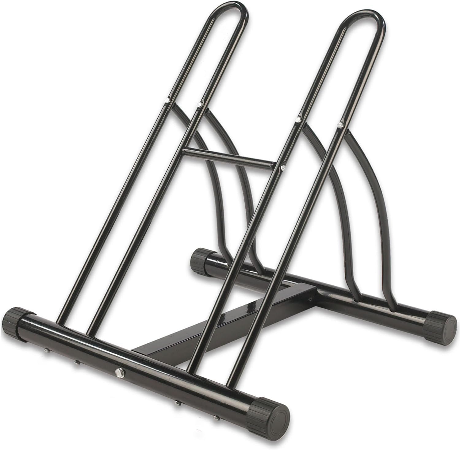 Greenfields Double Bike Parking Stand Floor | Reversible Storage Twin Bicycle Locking Holder | Stable Parking Rack for Kids Road or Mountain Bikes | Portable Indoor & Outdoor Garage Shed Holder
