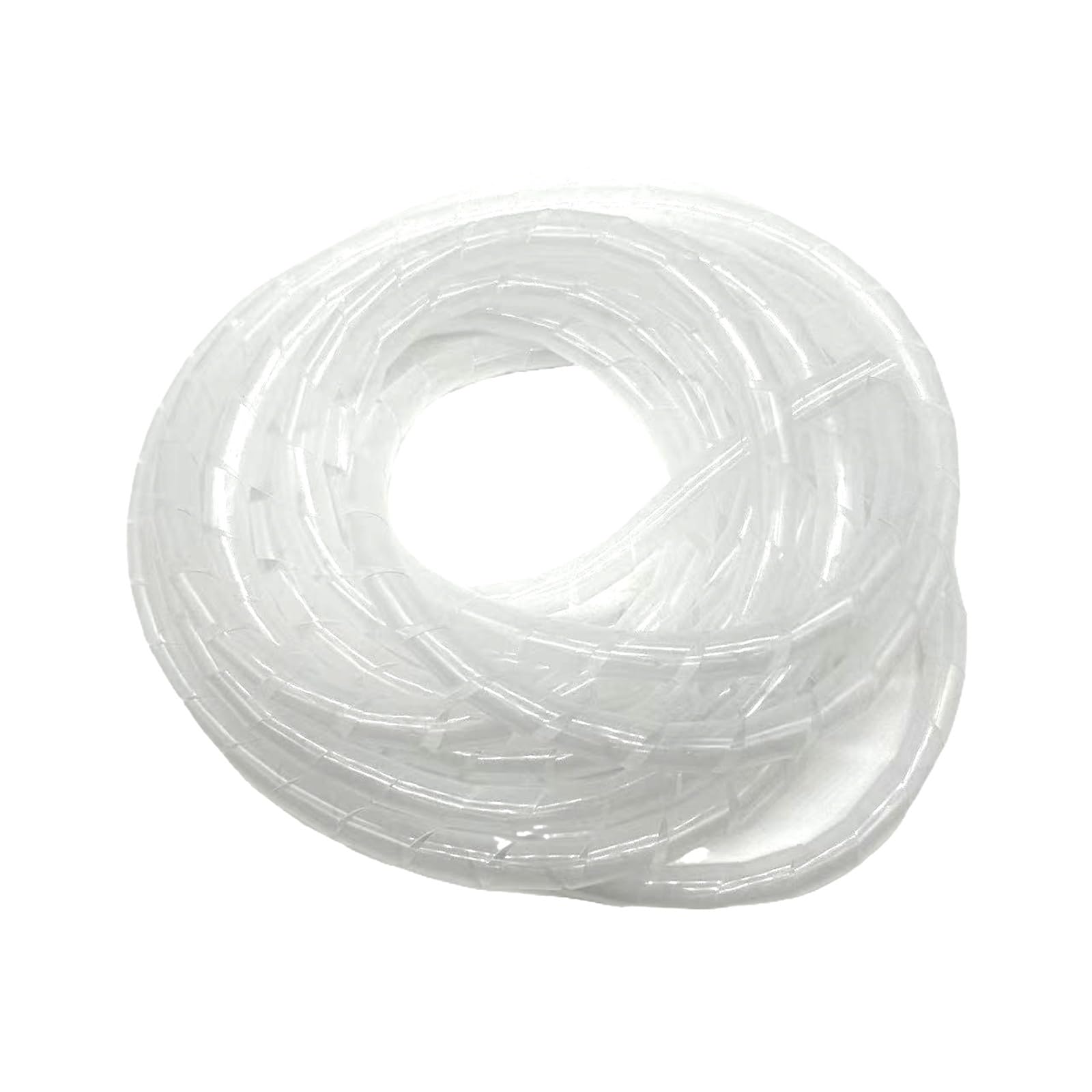 10-metrowa spiralna tuleja kablowa 6 mm do 30 mm elastyczna rura ochronna plastikowa osłona linii (biała, OD 30 mm)