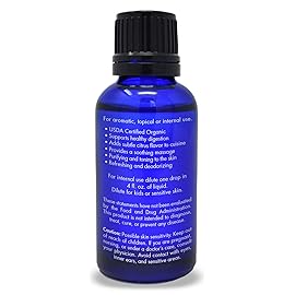 Organic, Lemongrass Essential Oil, Food Grade, Edible - 100% Pure, Lemongrass Oil, by Zongle Therapeutics, 1 OZ