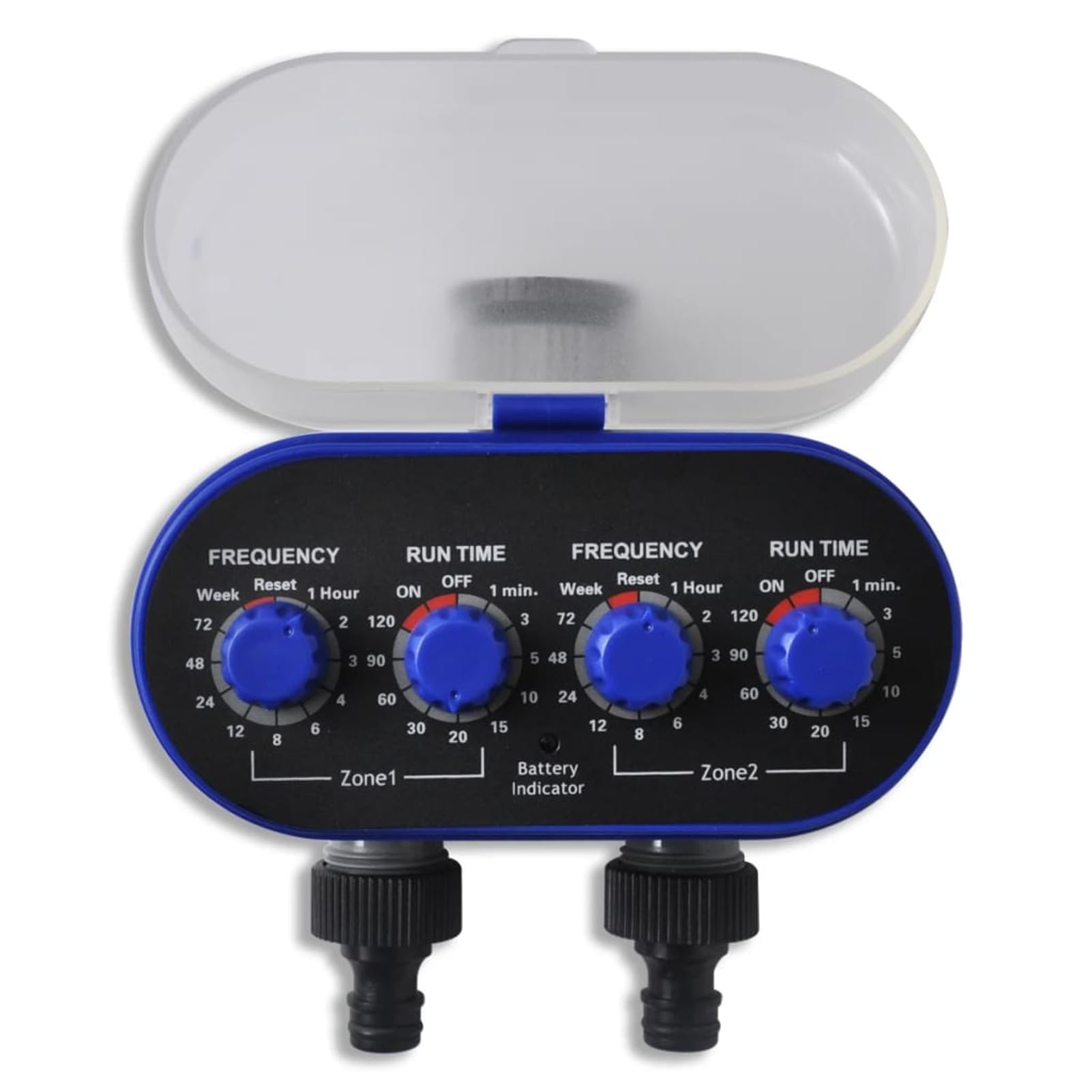 Timer Irrigazione Elettronico Automatico da Giardino 2 Prese,Programmatore d'irrigazione da Giardino, per Tutti i Tipi di rubinetti