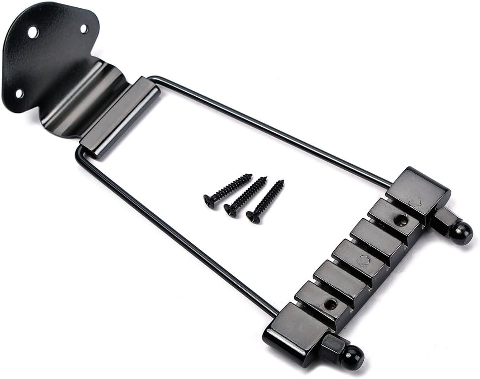 Buy Alnicov 6 String Guitar Trapeze Tailpiece Bridge for Jazz Archtop