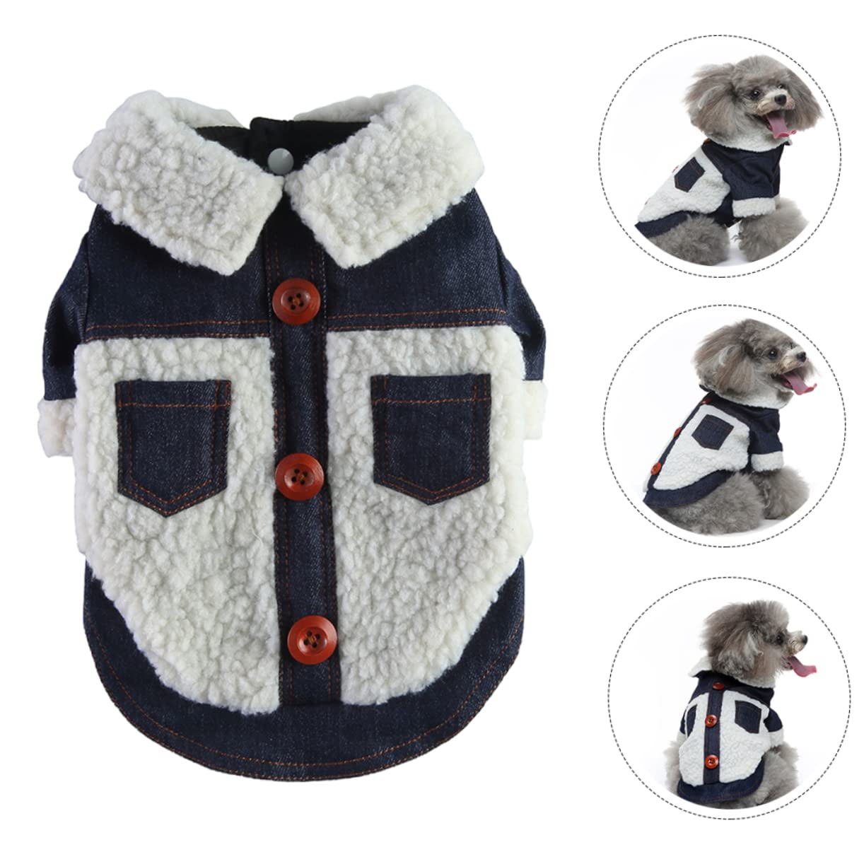HMJGDHX Abrigo de algodón para Mascotas de Invierno, Ropa cómoda para Perros Que Proporciona Calidez para Paseos al Aire Libre en climas fríos