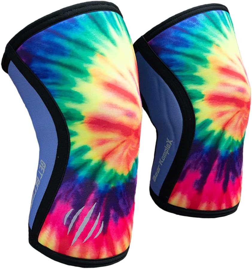 Bear KompleX Knee Sleeves for Men & Women - 5mm/7mm Compression & Heat Retention Neoprene Compression Knee Brace for Weightlifting, Squats & Powerlifting