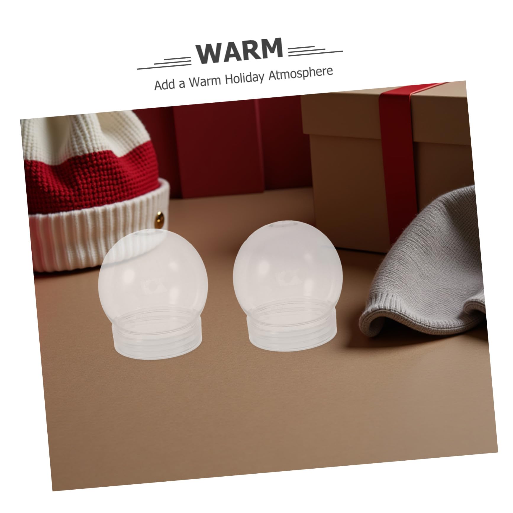 Ipetboom 24 Piezas Bolas de Agua Transparentes de Plástico para Manualidades DIY Artificial de Agua Redondo de Accesorio para Decoración Navideña Material Práctico y Duradero para Proyectos