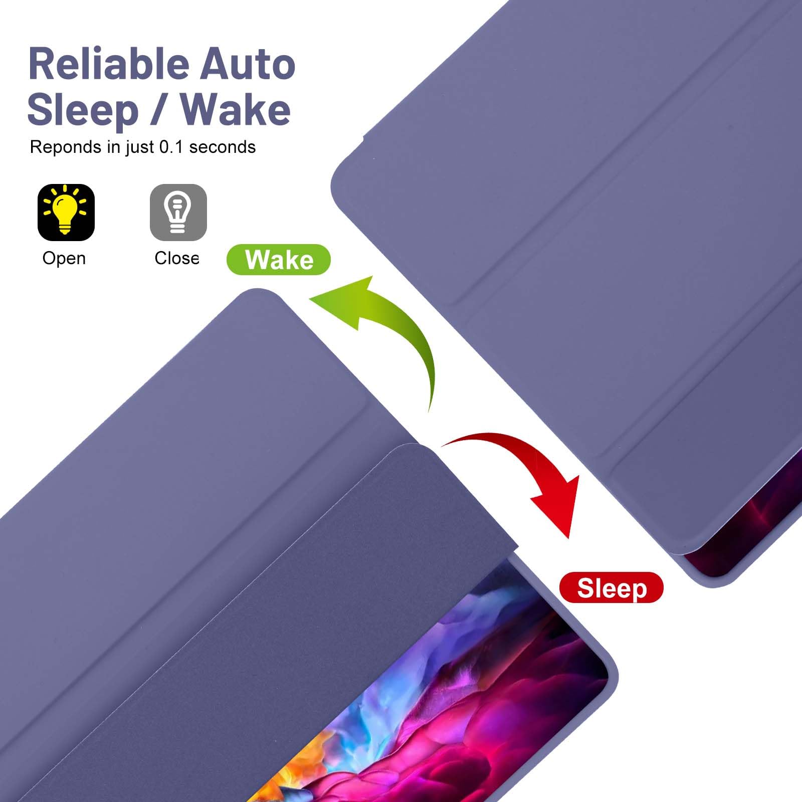 Custodia Cover Compatibile con Samsung Galaxy Tab A9 Plus / A9+ 11 Pollici 2023 con Portapenne, Custodia Smart con Supporto a Tre Pieghe, Retro in Morbido TPU, Auto Sveglia/Sonno (Blu Grigio)