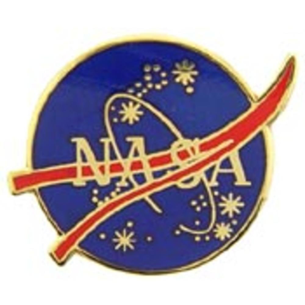 NASA Logo Pin 1"