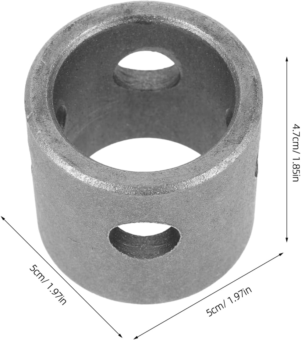 Trailer Jack Swivel Mount Pipe Weld on Camper Welding Installation Bracket Heavy Load Trailer Jack Mount for Rv Leveling Stabilization 1.96X1.96X7.40 Inches