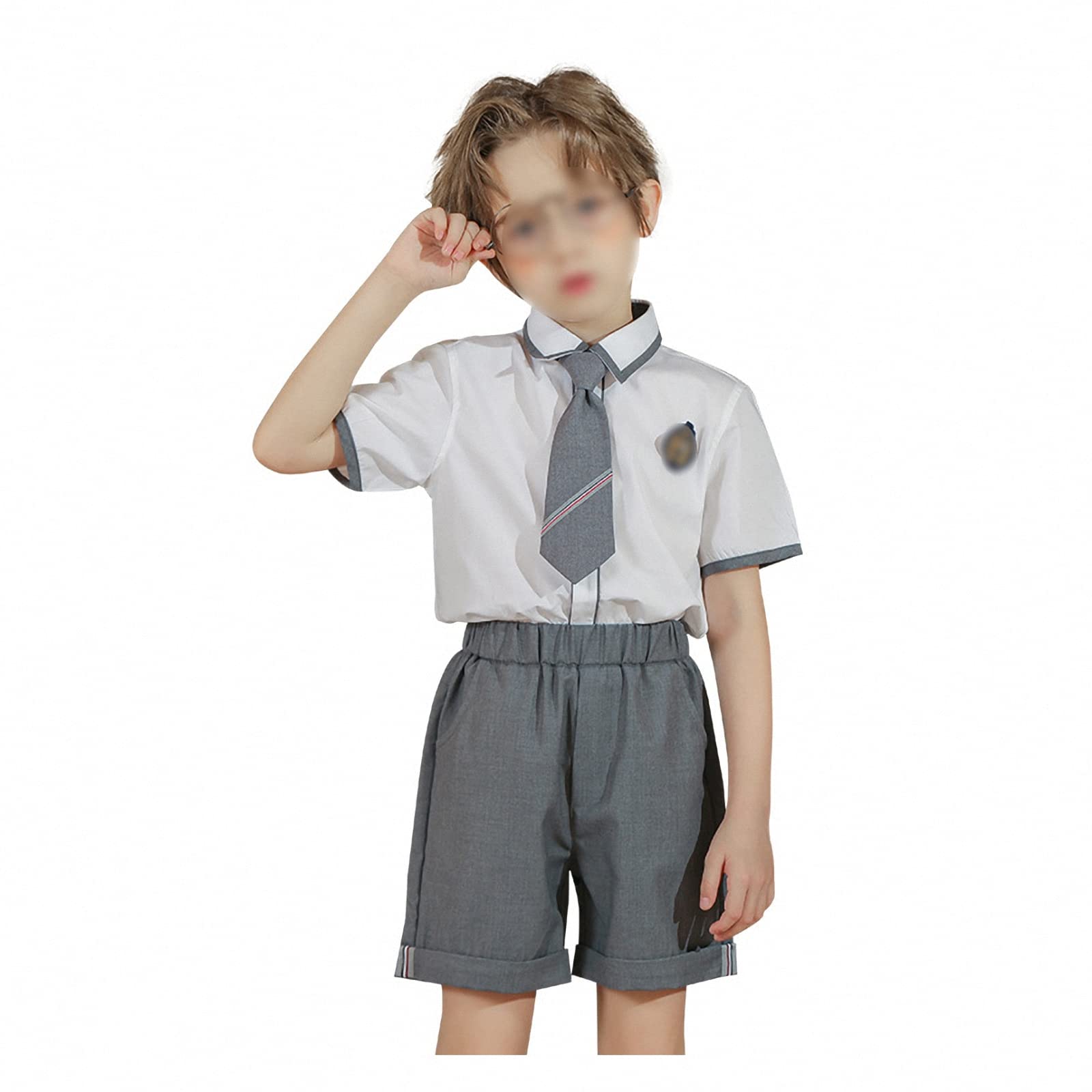 MAOTN Traje de Uniforme Escolar de Estilo británico para niños,Ropa de Escuela de Moda de Verano para Estudiantes de Escuela Primaria, Ropa de Rendimiento de jardín de Infantes
