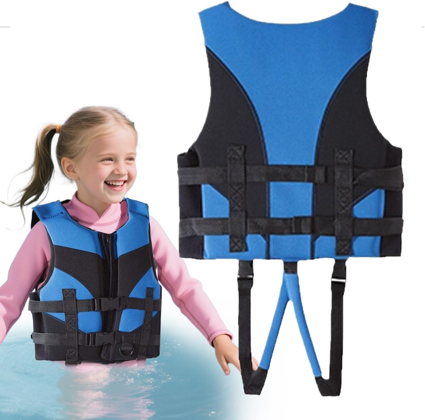 Children Swimming Vest Adjustable Lightweight Secure Floating | Children Boating Swim Jacket for Beach Lessons Boating Water Park Lake Fishing