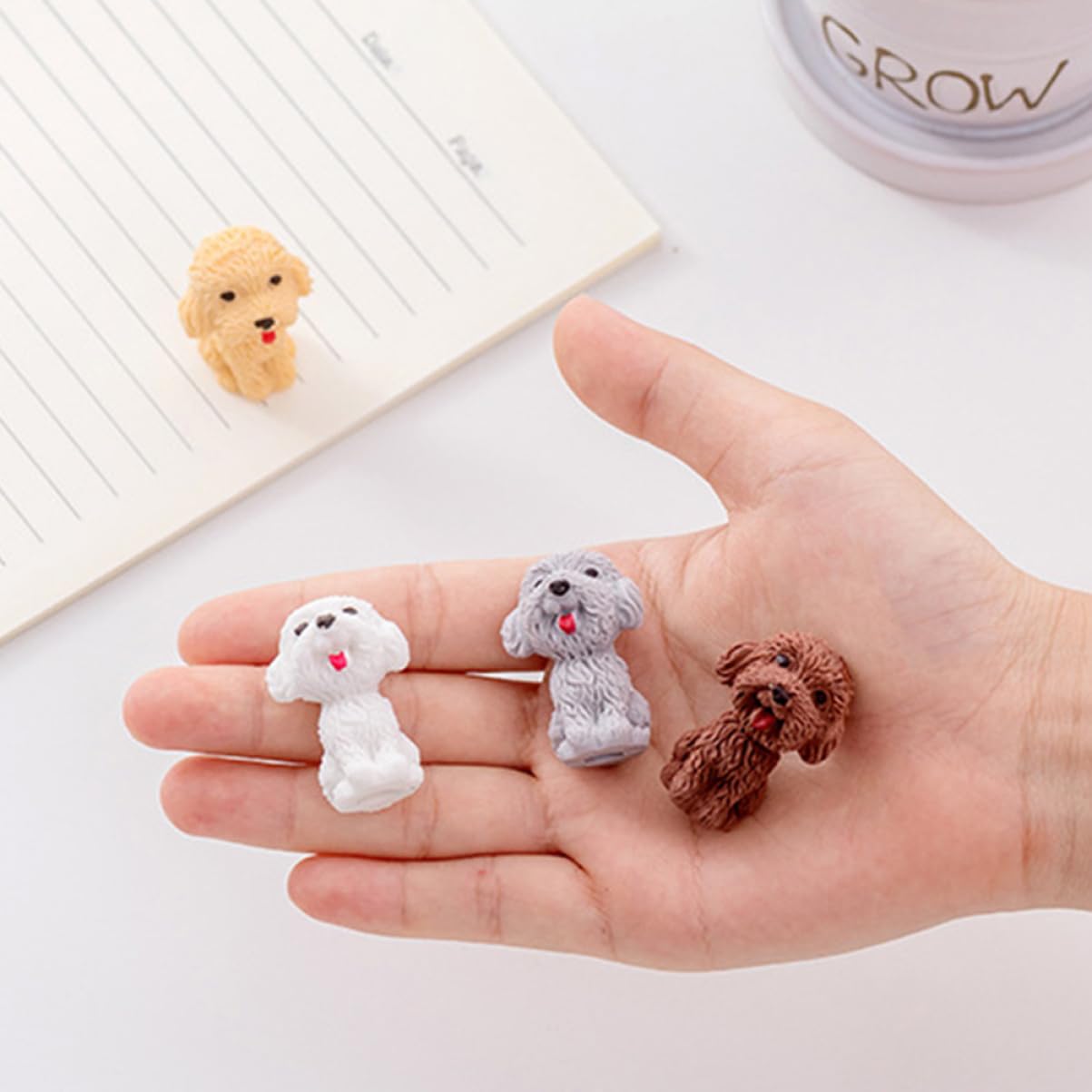 VILLCASE 5 Sätze Hund Radiergummi Cartoon-radiergummis Teddybären-radiergummis Kauspielzeug Für Hunde Ausgestopft Tierischer Radiergummi Preise Für Klassenzimmer 20 Stück * 5