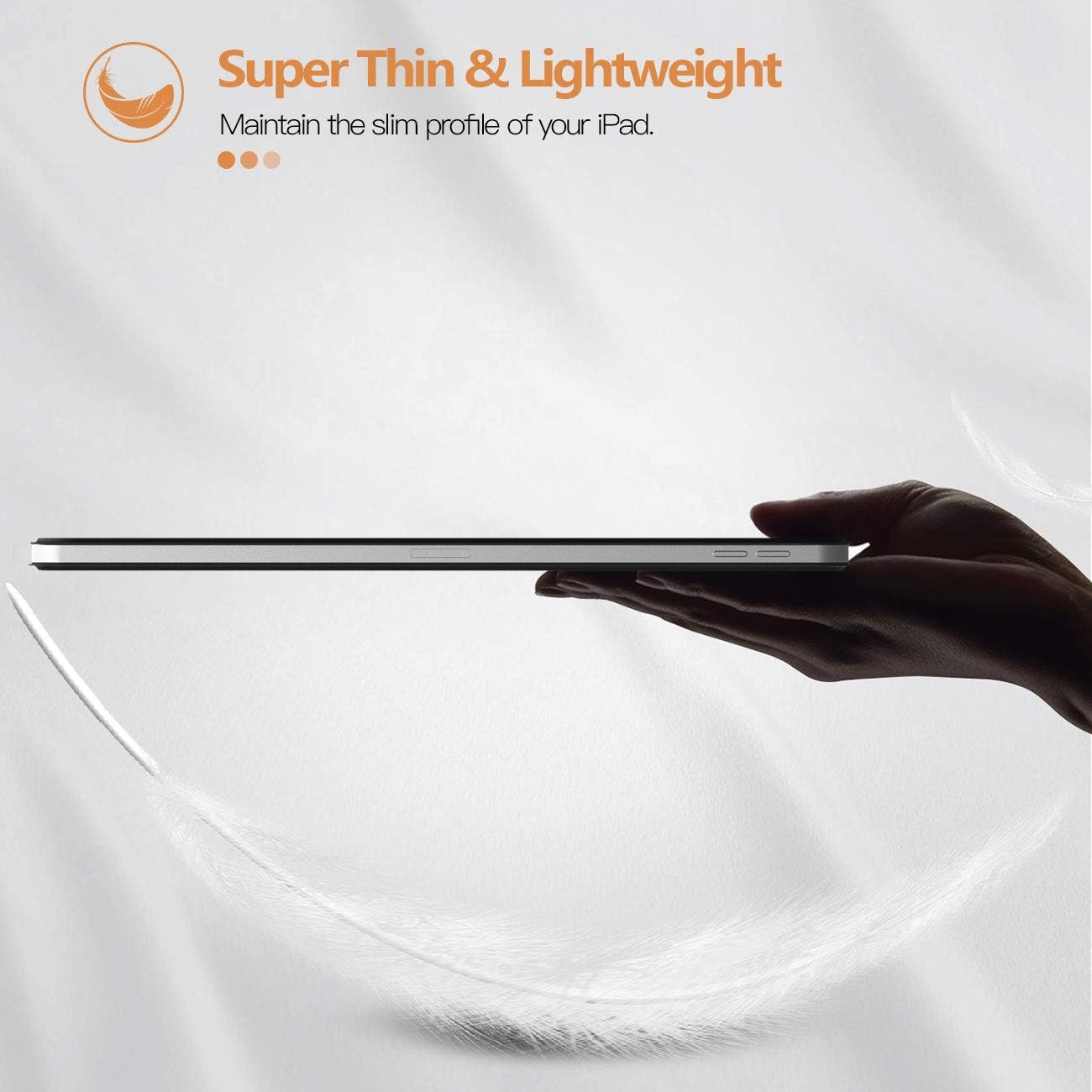 TiMOVO Magnetic Case for iPad Air 11 Inch (M3/M2-2025/2024), iPad Air 5th/4th Generation Case (2022/2020) 10.9 Inch, Smart Folio Magnetic Trifold Stand Cover, Auto Wake/Sleep - Black - Image 9