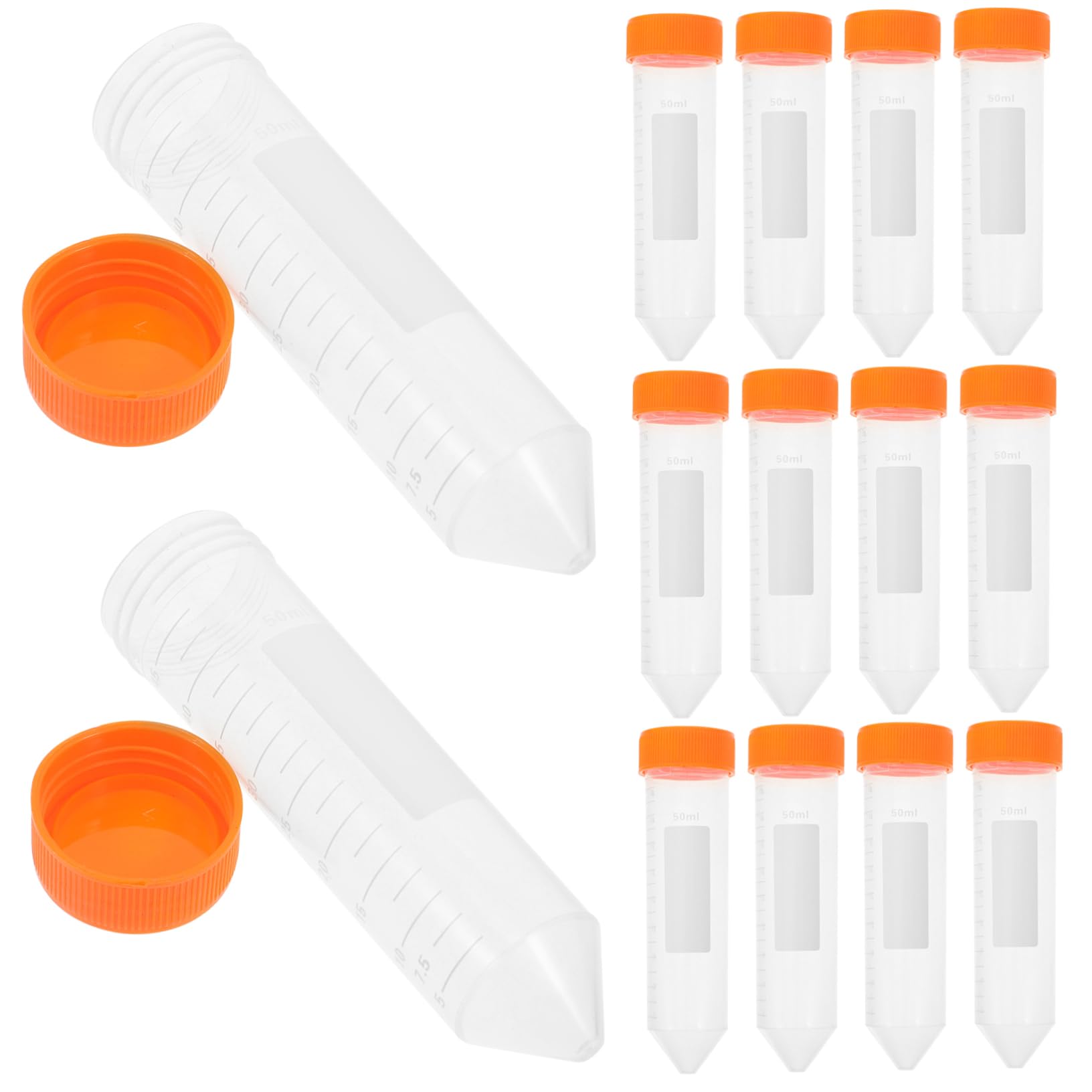 iplusmile 100stücke Zentrifugenröhrchen Mit Schraubverschluss Robuste Plastik-testtubes Für Laboranwendungen Konische Bodenkonstruktion Für Optimale Zentrifugation Für Verschiedene