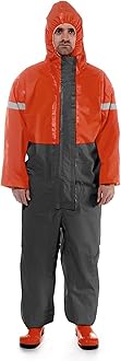 SPC 2400 Flexothane Protective Suit | Reusable Boilersuit with Hood | Waterproof Full Body Work Overall Coverall for Industrial Use