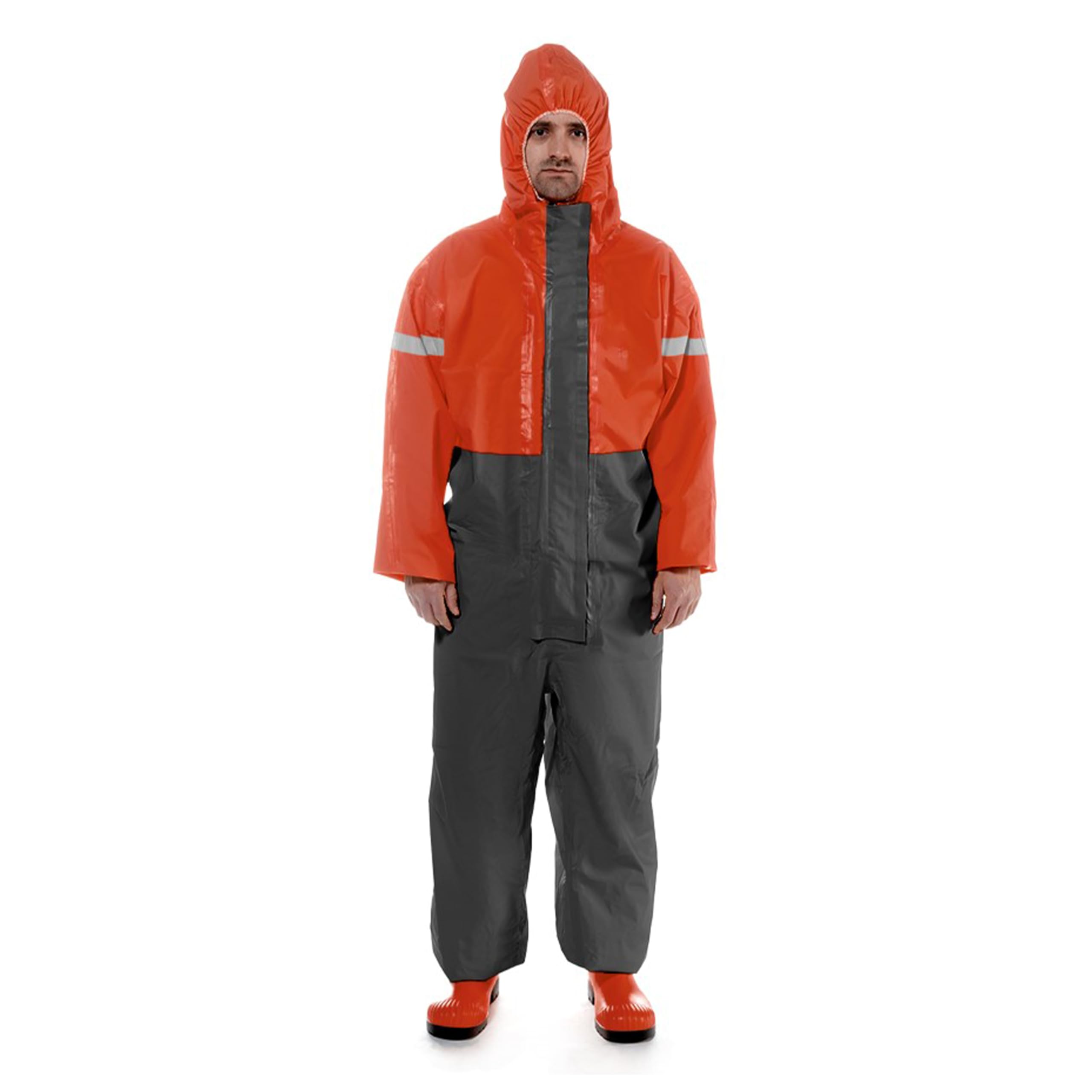 DrägerSPC 2400 Flexothane Protective Suit | Reusable Boilersuit with Hood | Waterproof Full Body Work Overall Coverall for Industrial Use